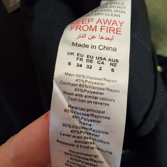 PrettyLittleThing Tailored White Pin Striped Top - Picture 7 of 7